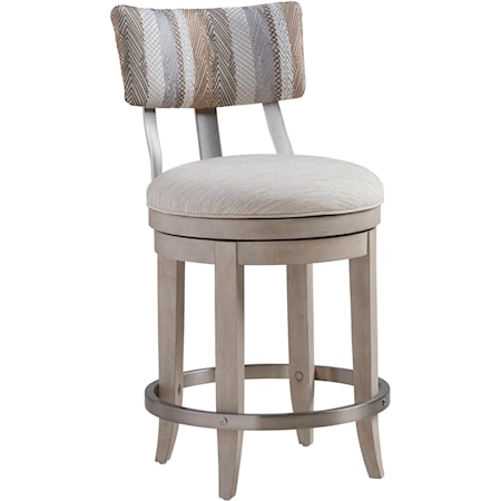 Cliffside Swivel Upholstered Counter Stool